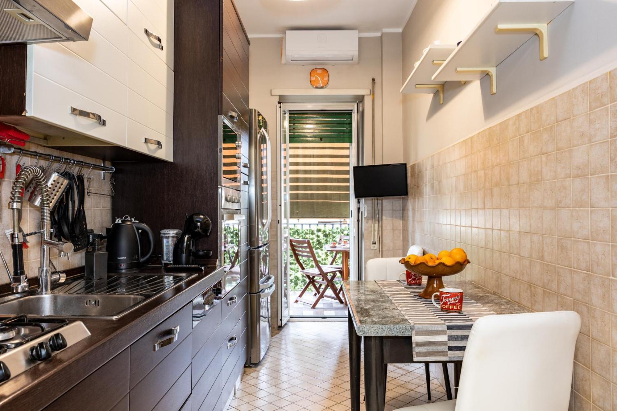 Big Apartment Rome Air Conditioning Wifi Netflix 90 Mq Luaran gambar